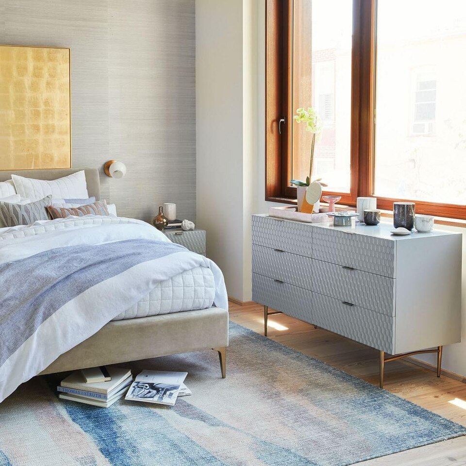 Audrey 6Drawer Chest Mist Grey west elm United Kingdom